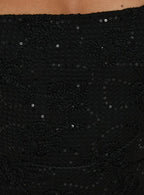 Yesemina Strapless Sequin Mini Dress Black