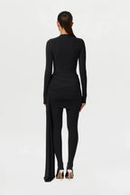 Naked Ruched Drape Mini Skirt