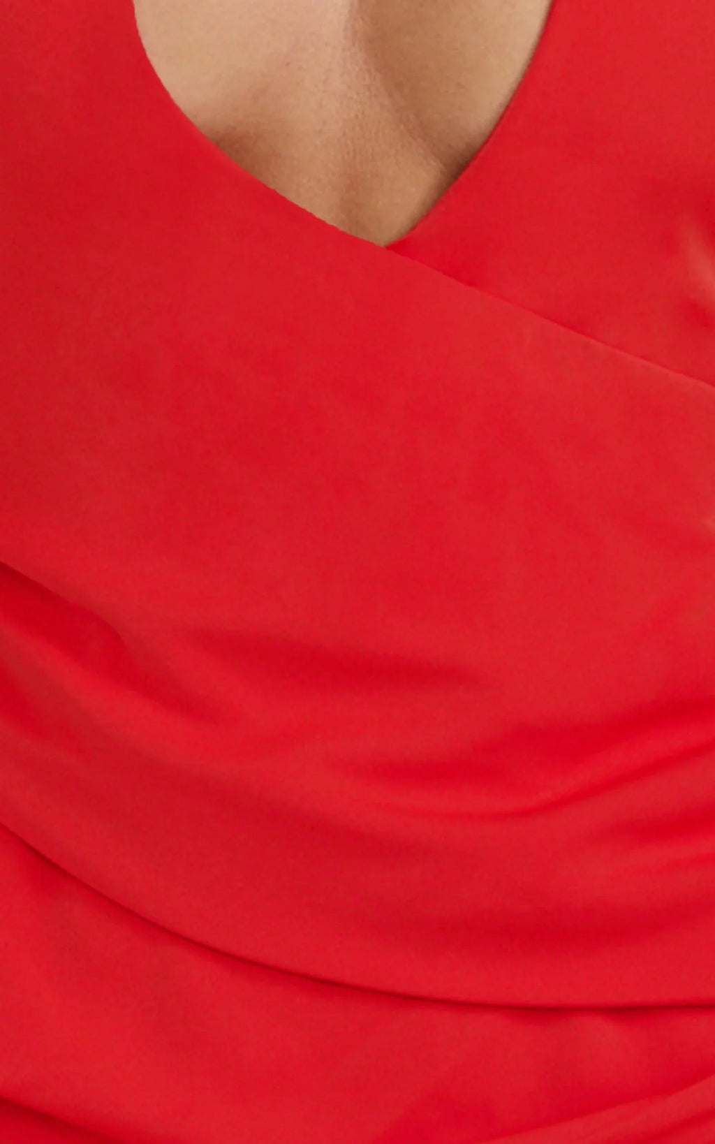 Vega Mini Dress - Halter Neck Drop Waist Dress in Red