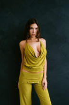 THE ELSA TOP IN GREEN