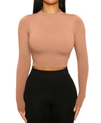 NW Mock Neck Crop Top