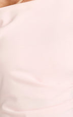 Vilma Mini Dress - One Shoulder Bodycon Dress in Pink