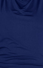 Lizzy Maxi Dress - Backless Ruched Bodycon Dress in Navy