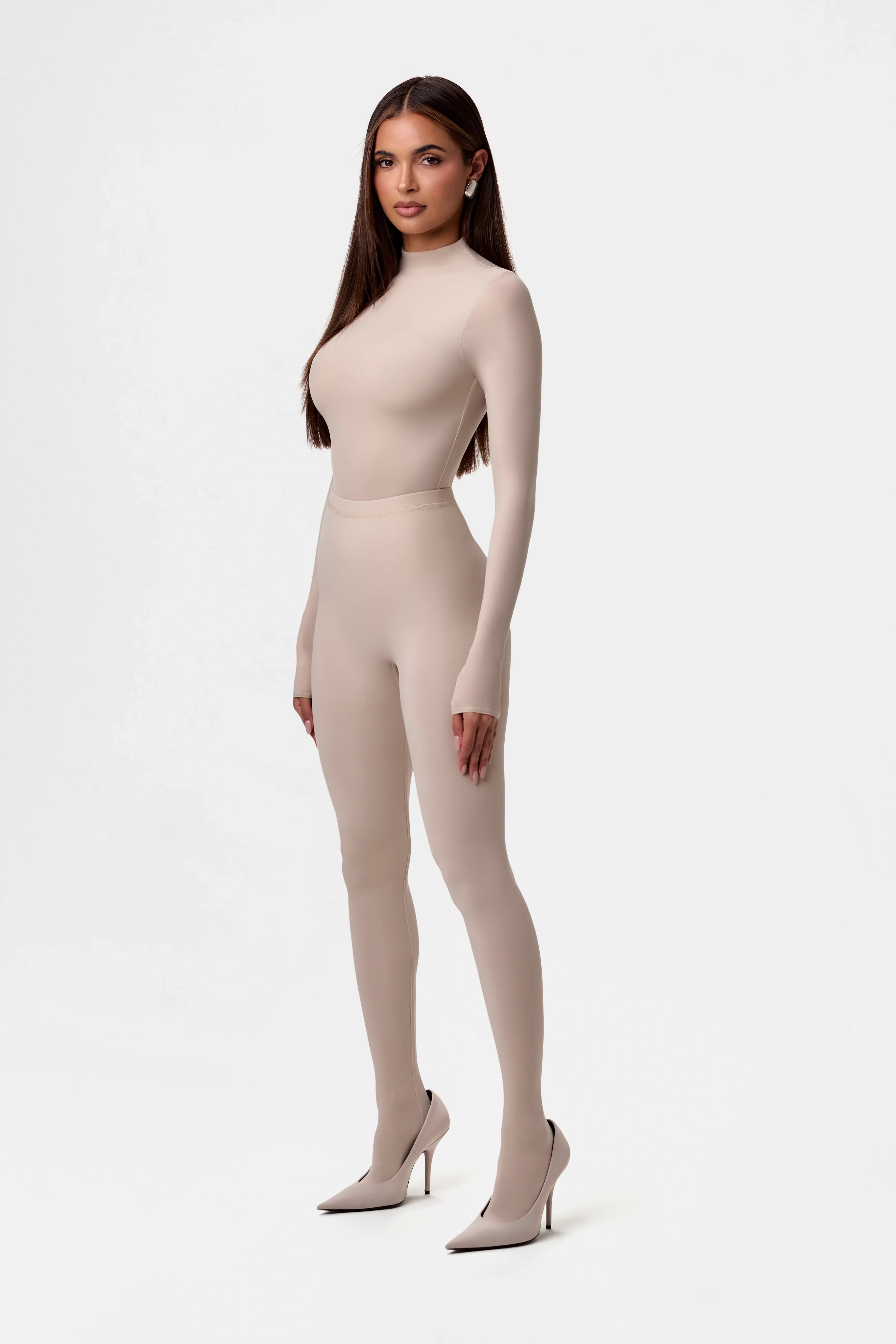 Naked Mock Neck Top