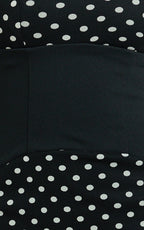 Ava Midi Dress - Asymmetrical Neckline Dress in Black