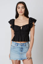 Smocked Ruffle Top