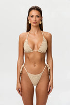 Crochet Triangle Halter Tie Bikini