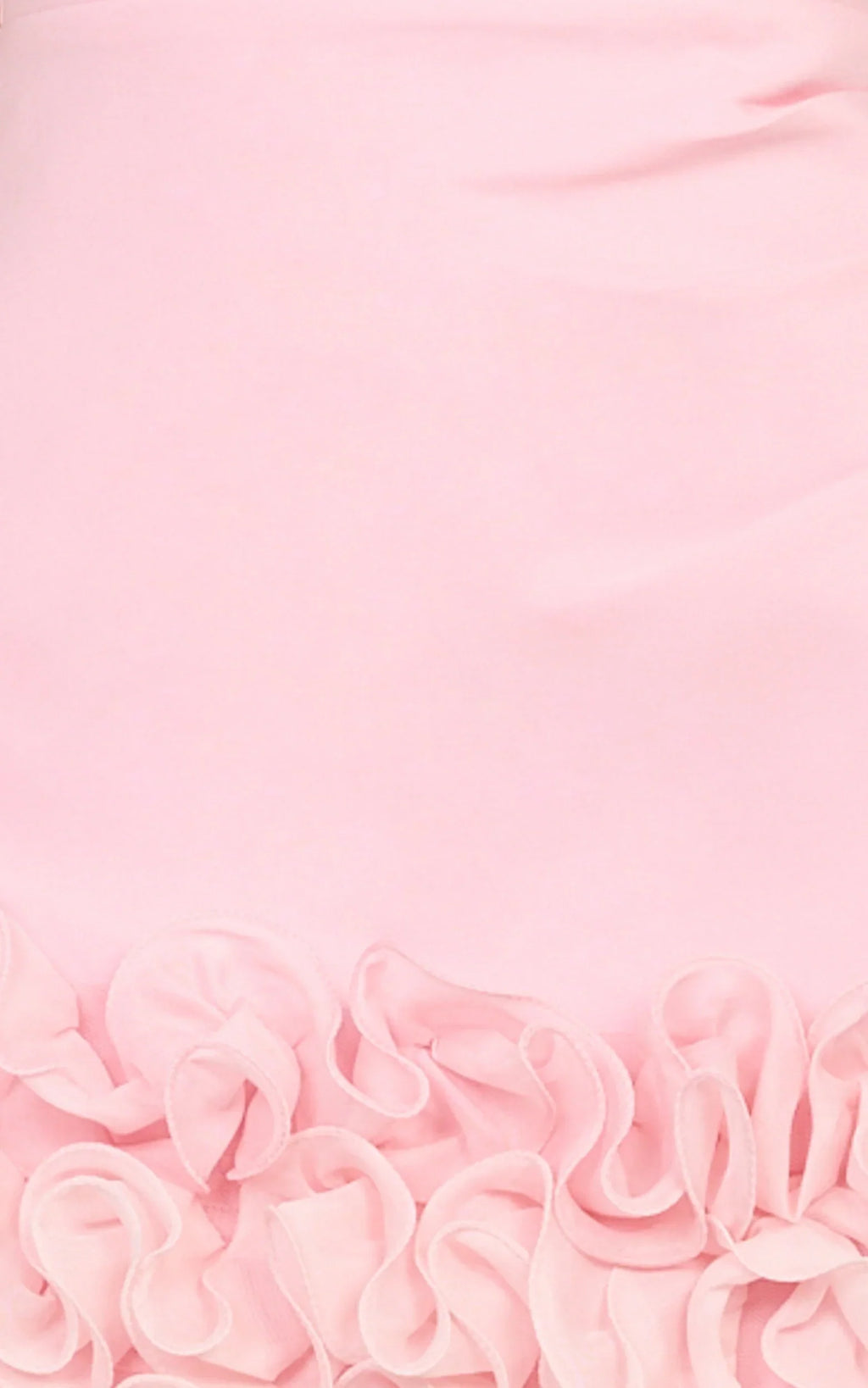 Inaya Mini Dress - Strapless Flounce Hem Dress in Pink