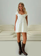 Monsterrat Mini Dress Blue Stripe