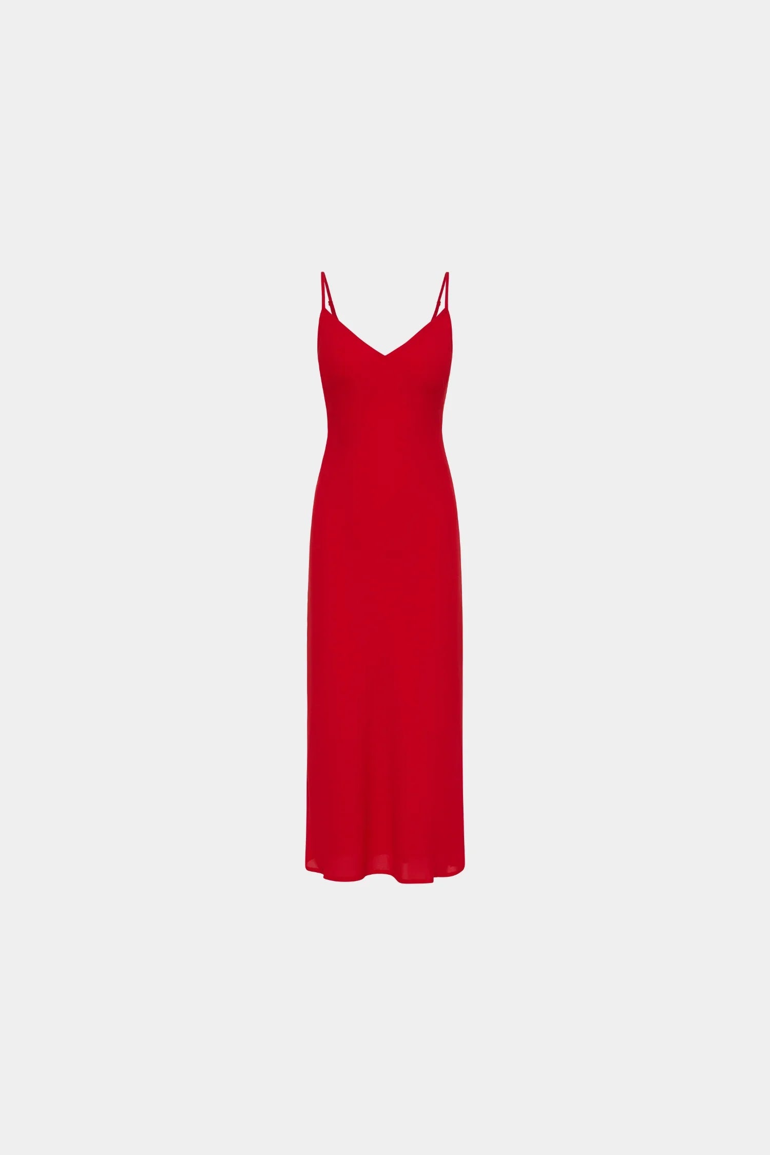 Georgette Midi Dress | Cherry Red