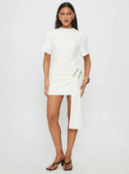 Martini Mini Dress Porcelain