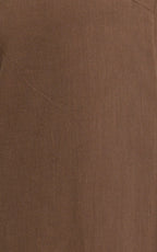Emmie Midi Dress - Strapless Trapeze Dress in Chocolate