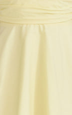 Janie Mini Dress - Halter Neck Dress in Lemon