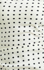 Lioness - Sweetheart Mini Dress - In Cream Polka