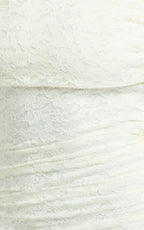 Jensen Mini Dress - Off Shoulder Stretch Lace Bodycon Dress in Cream