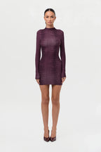 Naked Print Mini Dress
