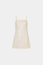 Shift Mini Dress | Sheer Jacquard