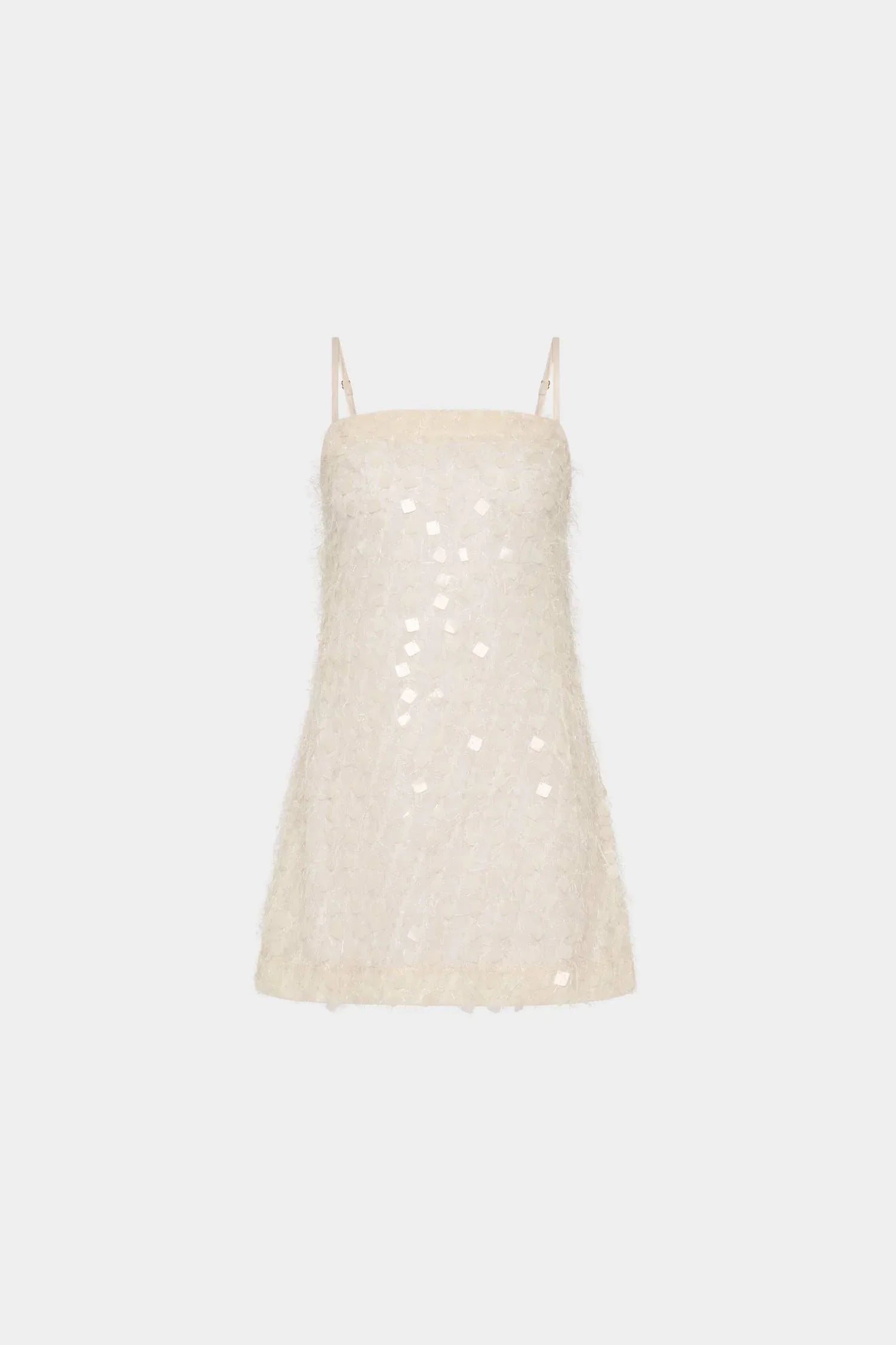 Shift Mini Dress | Sheer Jacquard