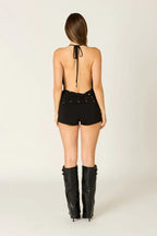 Studded Mini Shorts