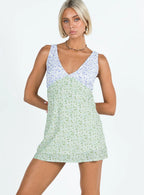 Nellie Mini Dress Two Tone Multi