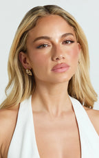 Fabienne Earrings - Double Hoop Earrings in Gold