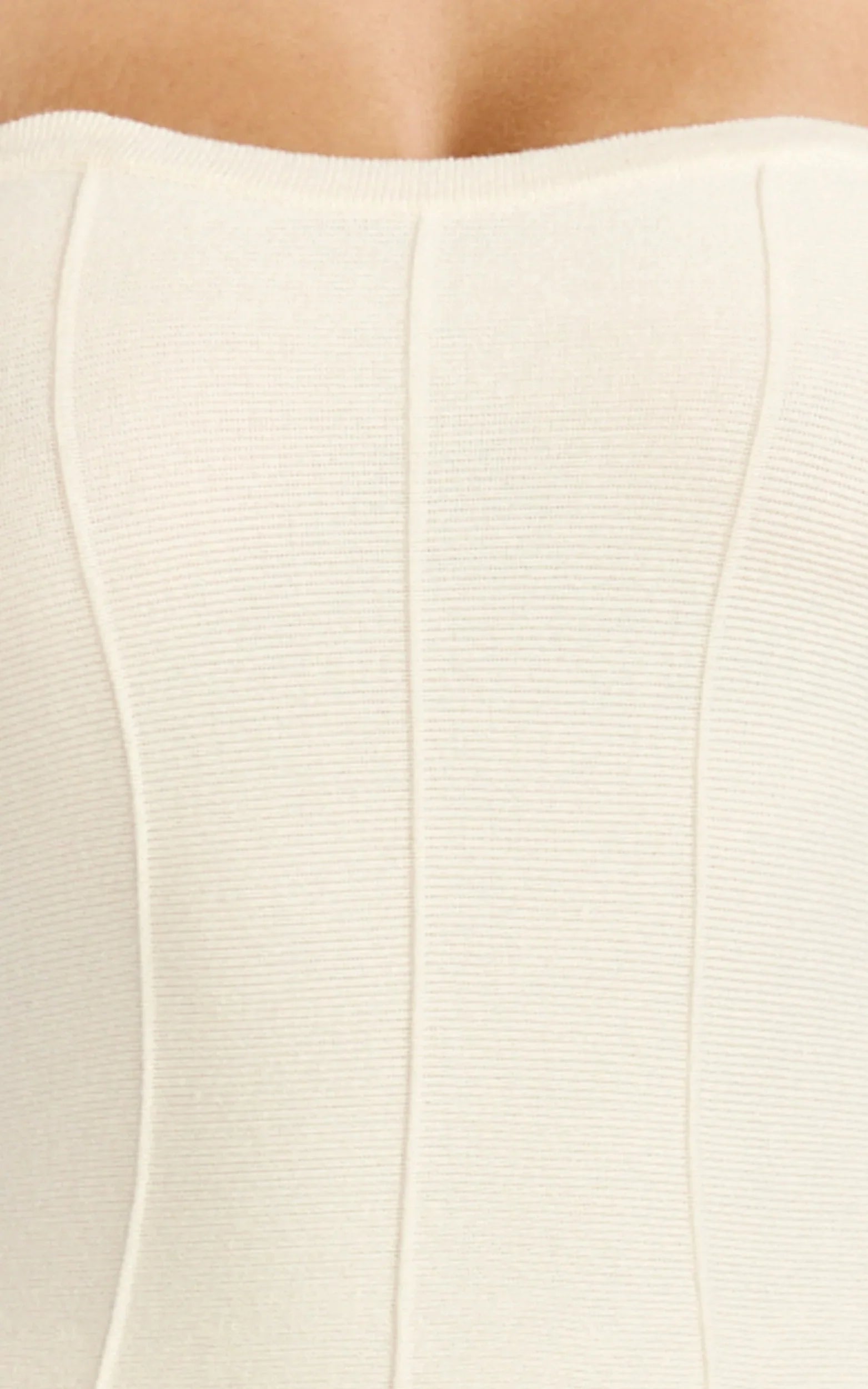 Roselisse Mini Dress - Strapless Sweetheart Fit & Flare Mini Dress in Cream