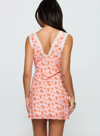 Happier Than Ever Lace Mini Dress Pink / Floral