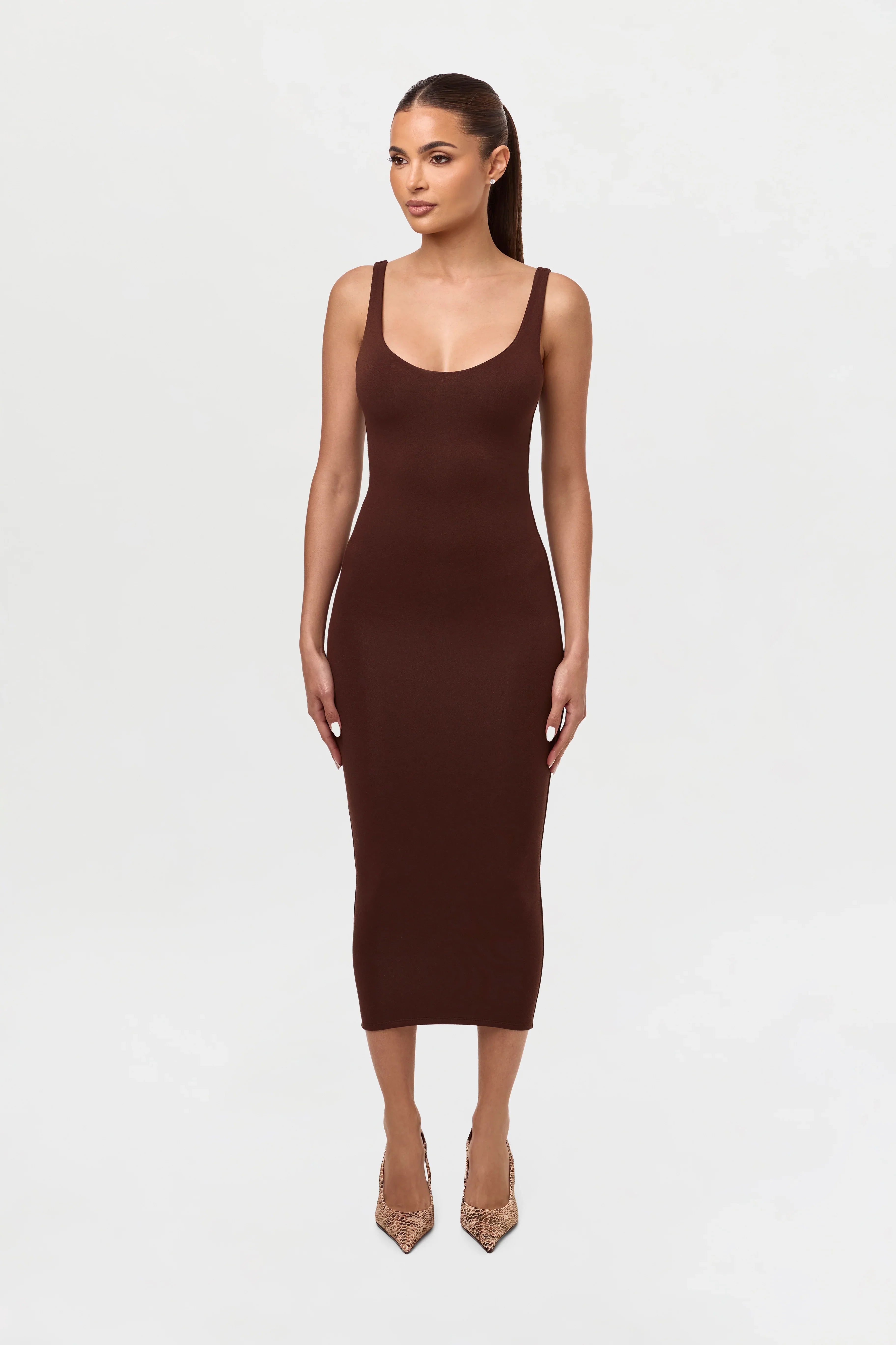 NW Sculpt Tank Midi Dress