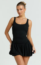 Lioness - Field of Dreams Mini Dress - In Onyx