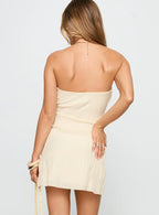 Vaida Strapless Mini Dress Cream