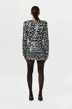 Geometric Sequin Mini Skirt