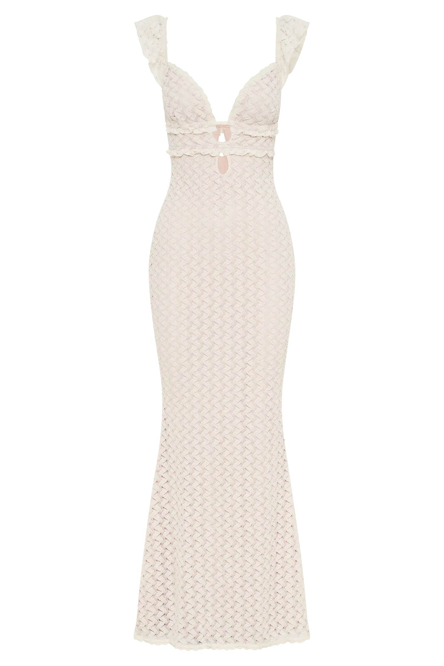 Ezra Lace Maxi Dress - Ivory
