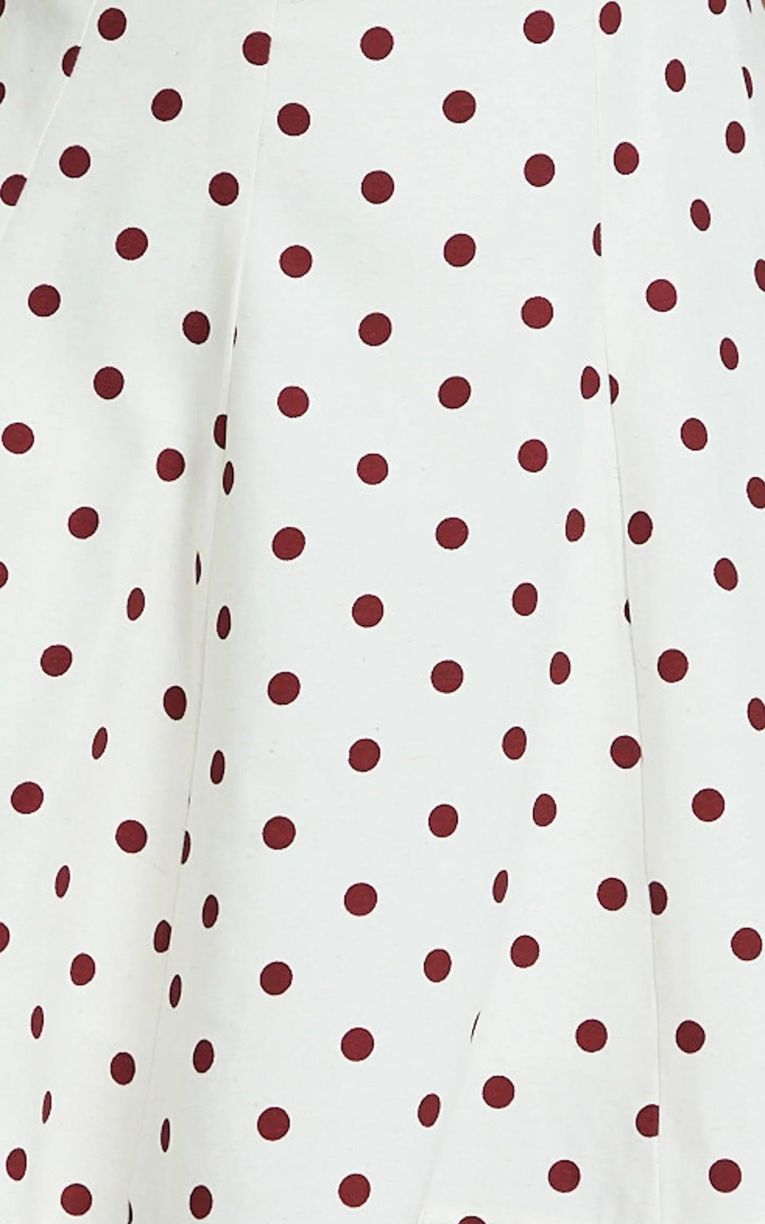 Tracey Mini Dress - Fit And Flare Polka Dot Dress in Cream Polka Dot