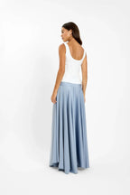 Pre-order: Basque Full Skirt | Ice Blue