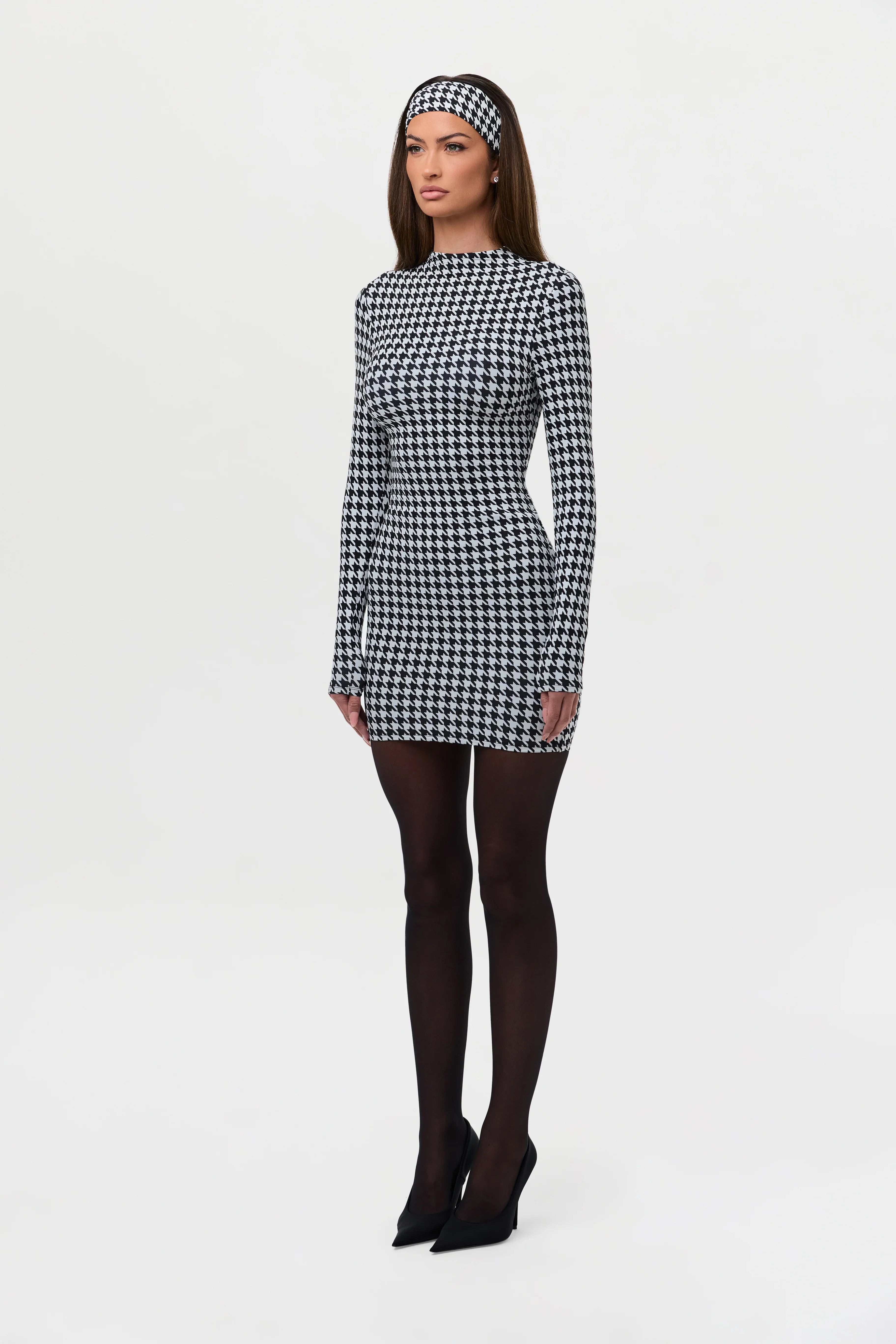 Naked Print Mini Dress