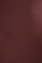 Ribbed Modal Long Sleeve Maxi Dress in Chocolate