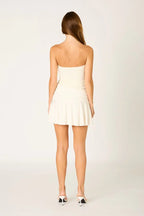 Strapless Lace Mini Dress