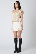Smocked Ruffle Top