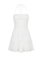 Delamere Mini Dress White Burnout