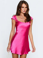 Lucienna Mini Dress Hot Pink