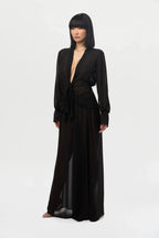 Chiffon Wide Leg Pants