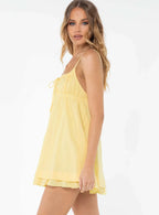 Empress Of Love Mini Dress Yellow