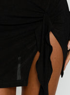 Cosmic Mini Dress Obsidian