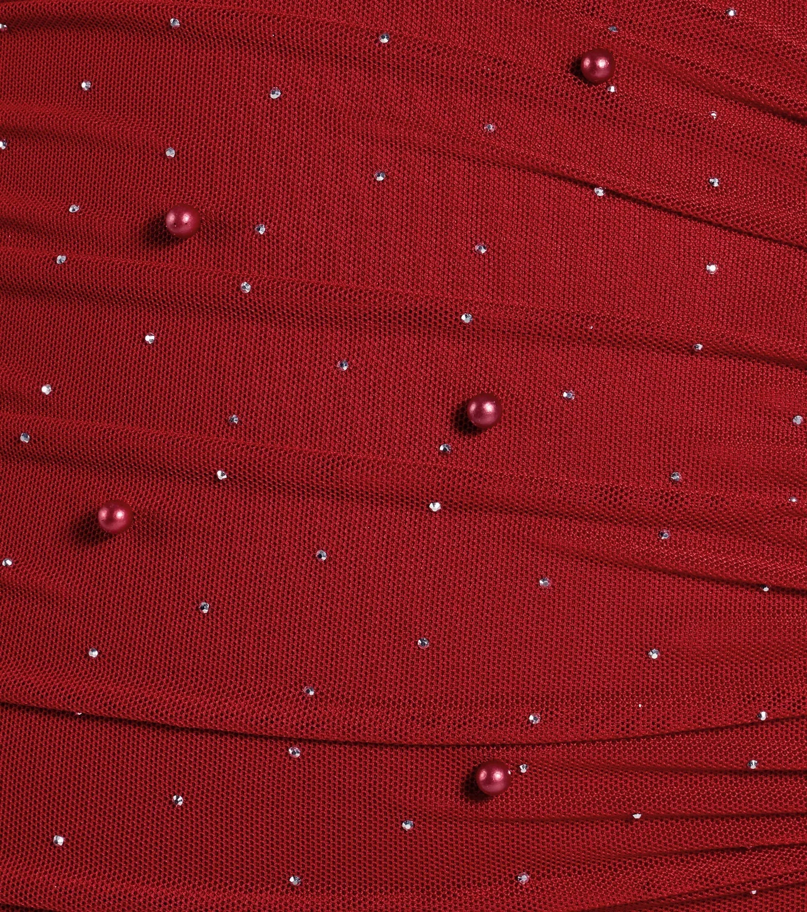 Life Of The Party Rhinestone And Pearl Mini Dress