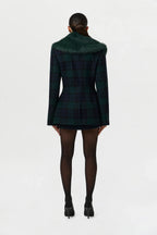 Suiting Plaid Mini Skirt