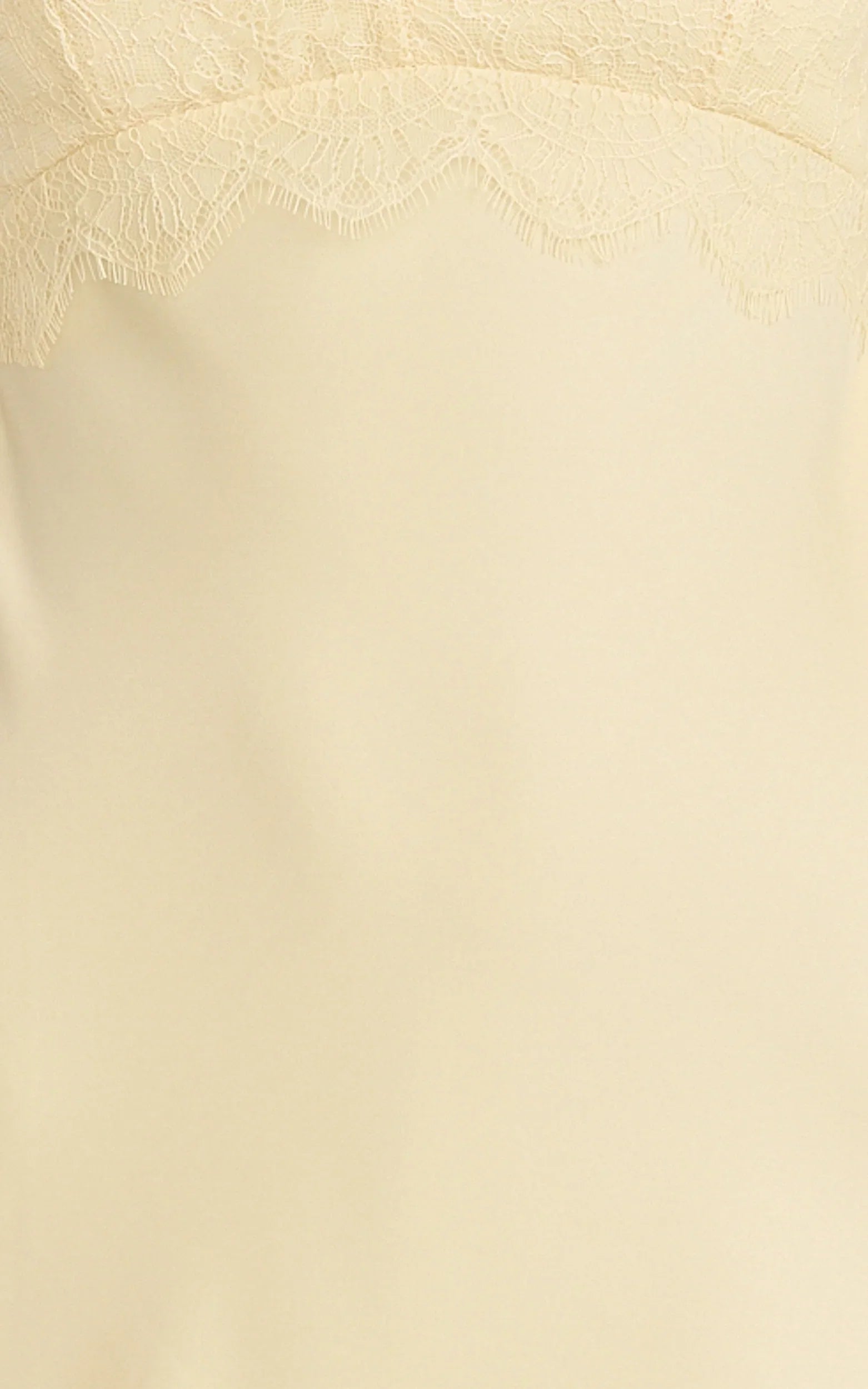 Kyra Mini Dress - Lace Bust And Hem Detail Slip Dress in Lemon