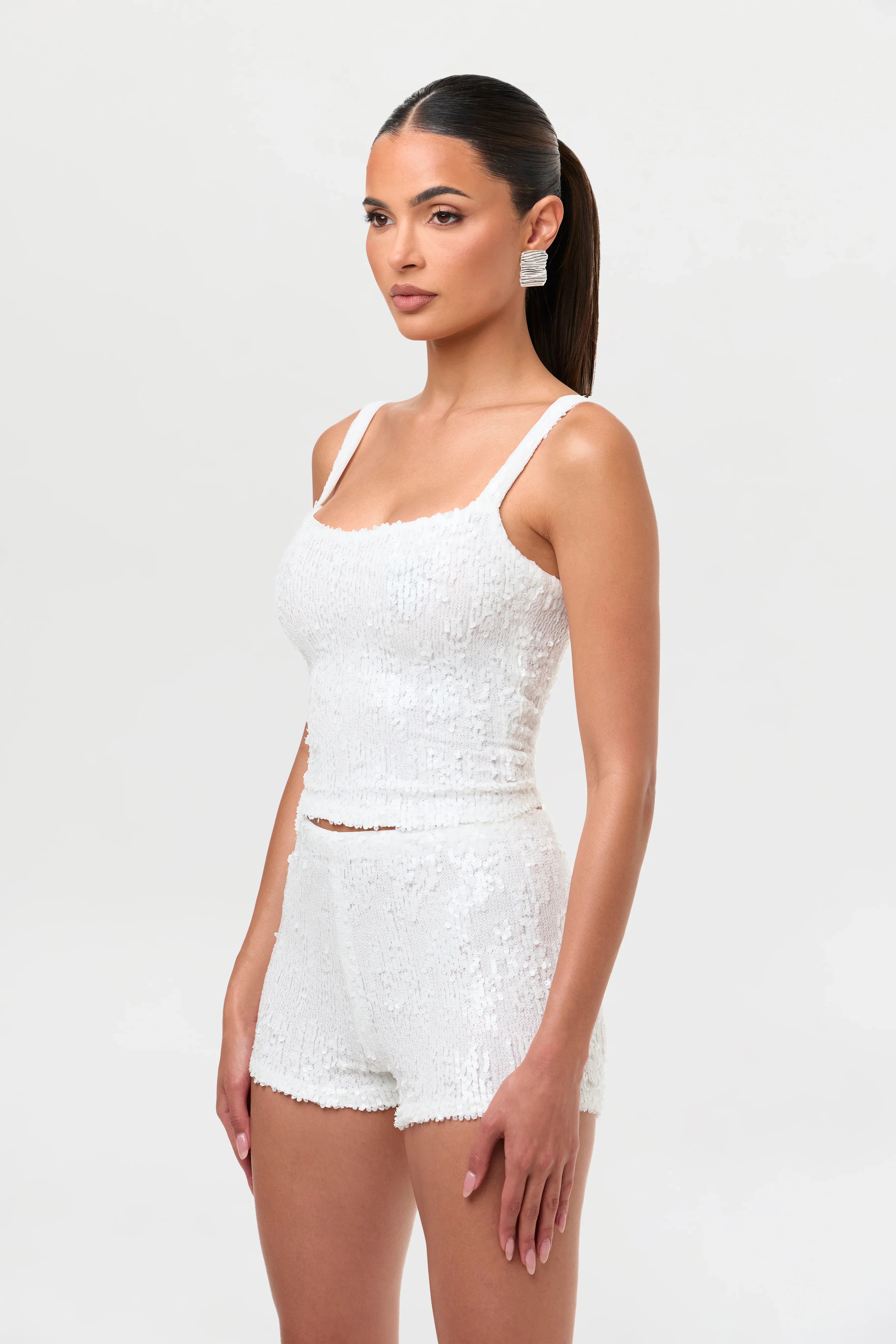 Sequined Hot Pants
