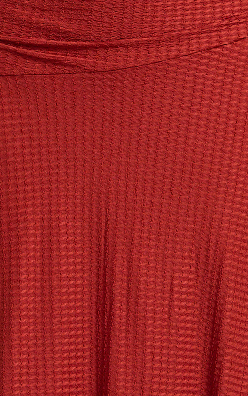 Perla Midi Dress - Off The Shoulder Sleeve Drop Waist Dress in Red