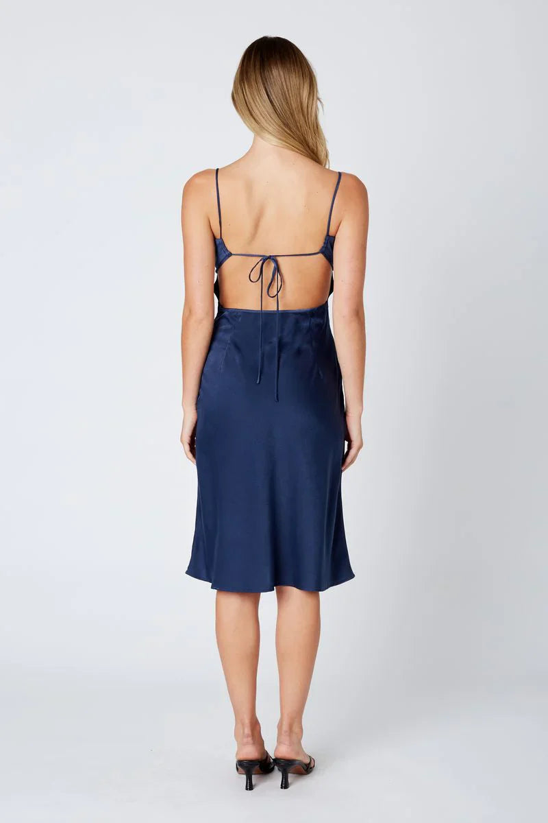 Satin Cami Midi Dress