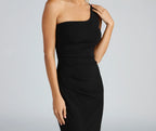 Alessandra Formal One-Shoulder Midi Dress
